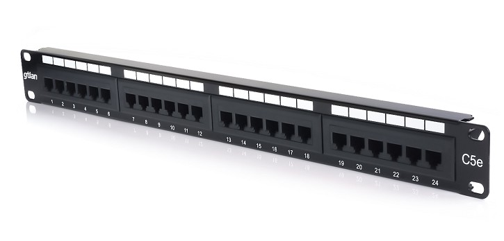 50PU5 PANEL RJ-45 19" 1U CAT-5e UTP 24 PUERTOS