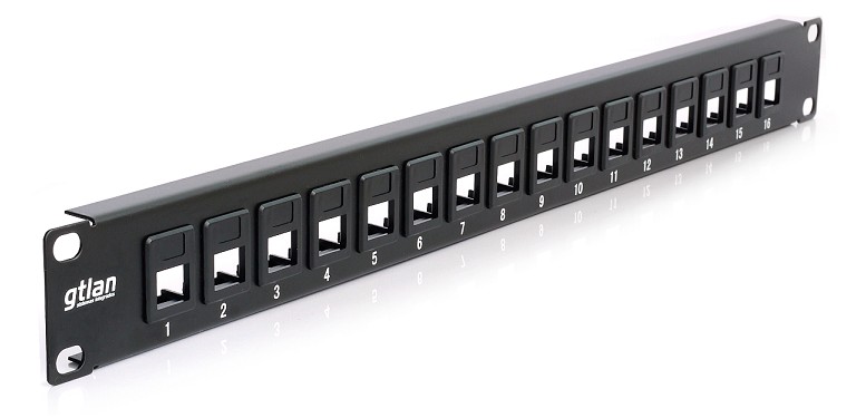 50P16V PANEL RJ-45 19" 1U 16 PUERTOS