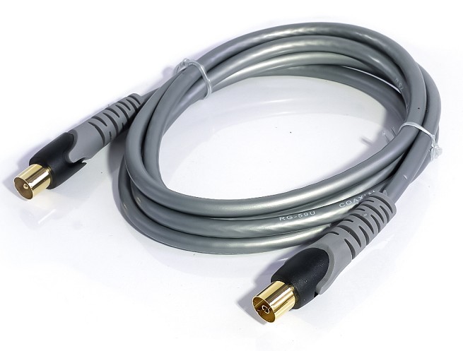 acoplador 3 m Cable coaxial TV/AV Aptii conexión macho a macho 