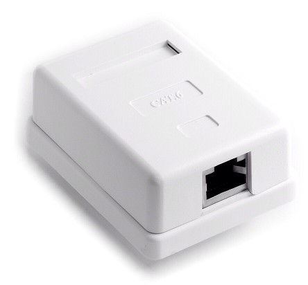BASE SUPERFICIE RJ45 FTP CAT-6 1 SALIDA