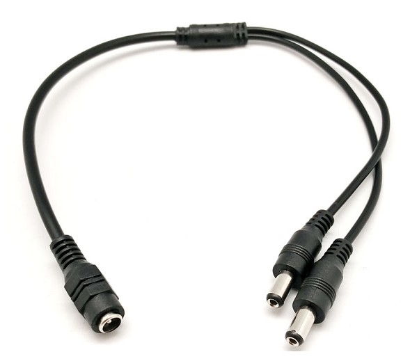 CABLE ALIMENTACION 1x2 5.5x2.1mm 40cm