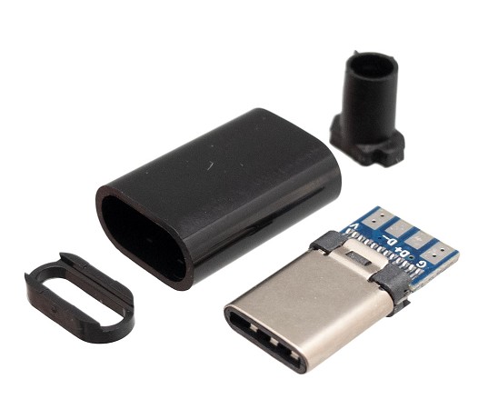 CONECTOR USB-C 3.1 MACHO AEREO