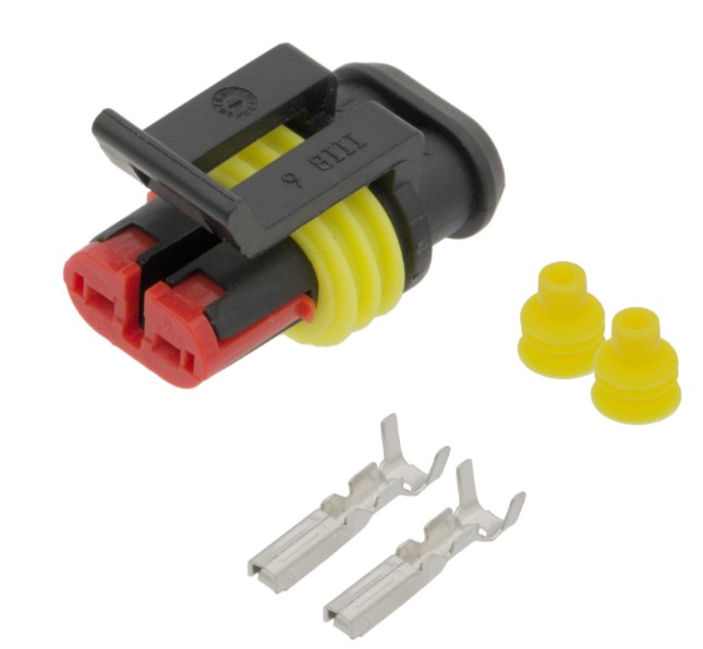 CONECTOR SUPERSEAL 1.5 HEMBRA 2 PINES IP67