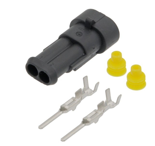 CONECTOR SUPERSEAL 1.5 MACHO 2 PINES IP67