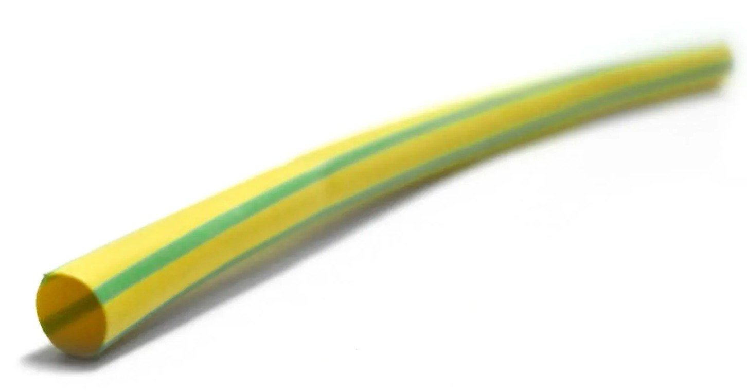 TUBO TERMORETRACTIL VERDE AMARILLO 4.8mm