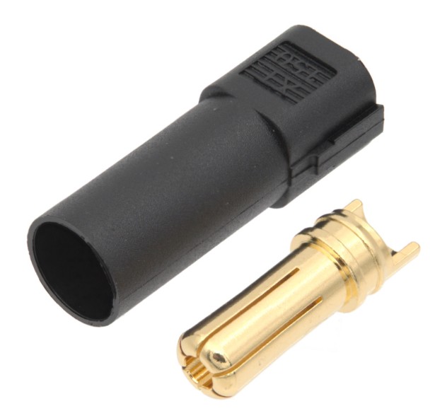 CONECTOR XT150 MACHO NEGRO DE ALTA POTENCIA 130A
