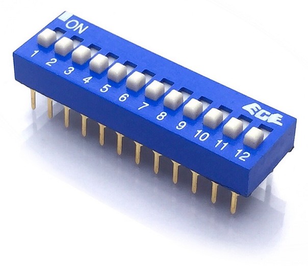 MICROINTERRUPTOR DIP 12 POSICIONES