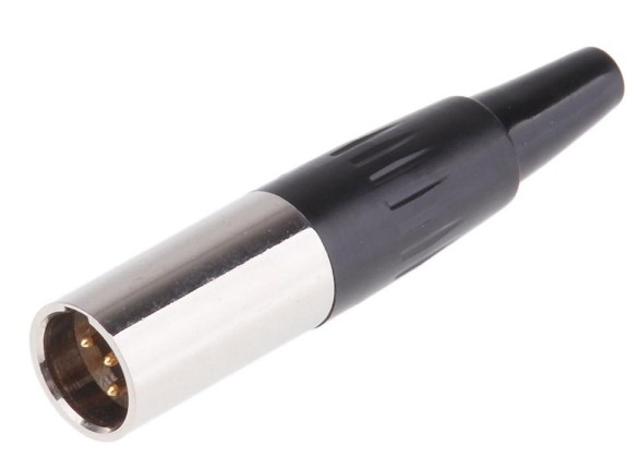 CO-5854 CONNECTOR MINI XLR MALE AIR SIDE 4 PINS