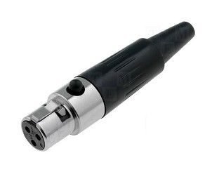 CO-5863 CONNECTOR MINI XLR FEMALE AIR SIDE 3 PINS