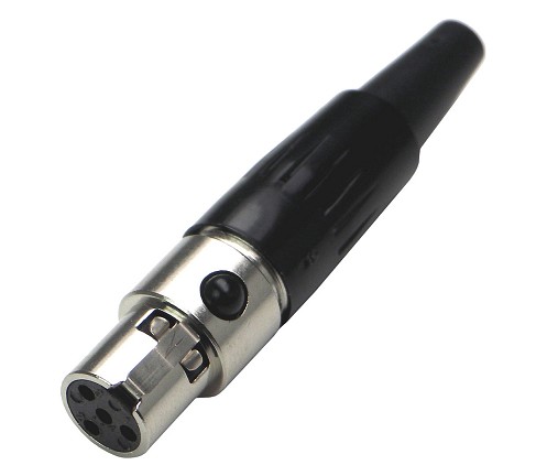 CO-5864 CONNECTOR MINI XLR FEMALE AIR SIDE 4 PINS