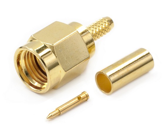 CO-9606  CONNECTOR SMA MALE FOR CRIMPING RG-174