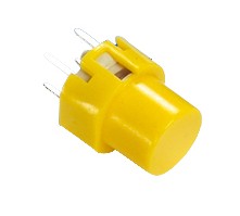 P420 PULSADADOR DE TECLA MINI REDONDO AMARILLO