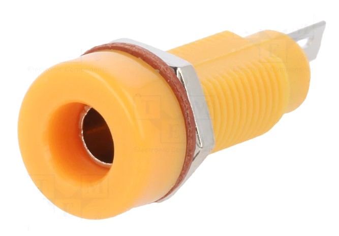 HB-100A  ORANGE 4mm BANANA SOCKET