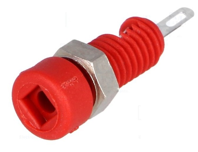 BANANA HEMBRA 2mm 6A ROJA