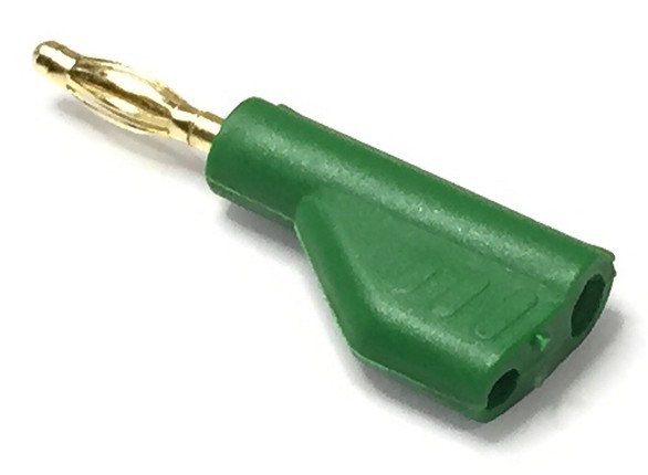 BN27V BANANA MACHO ENCHUFABLE VERDE 2mm 6A 60V