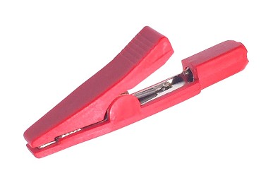 PC10R PINZA COCODRILO ROJA 2mm