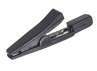 PC10N PINZA COCODRILO NEGRA 2mm