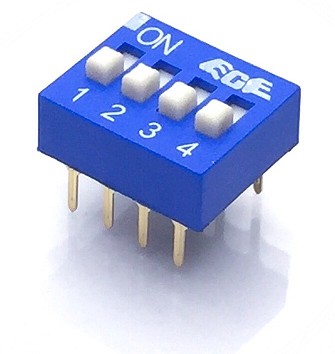 MICROINTERRUPTOR DIP 4 POSICIONES