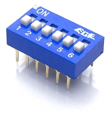 MICROINTERRUPTOR DIP 6 POSICIONES