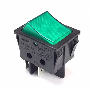 IB82LV INTERRUPTOR BASCULANTE DOBLE LUMINOSO VERDE