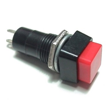 PB-303AR INTERRUPTOR A PULSACION ROJO