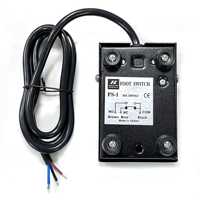 Interrupteur à pédale Earu® FS-01 250V/ AC 10A 1 pédale 1x inverseur 1 pc(s)