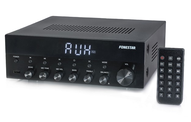 AMPLIFICADOR ESTEREO BLUETOOTH USB Y FM AS-1515