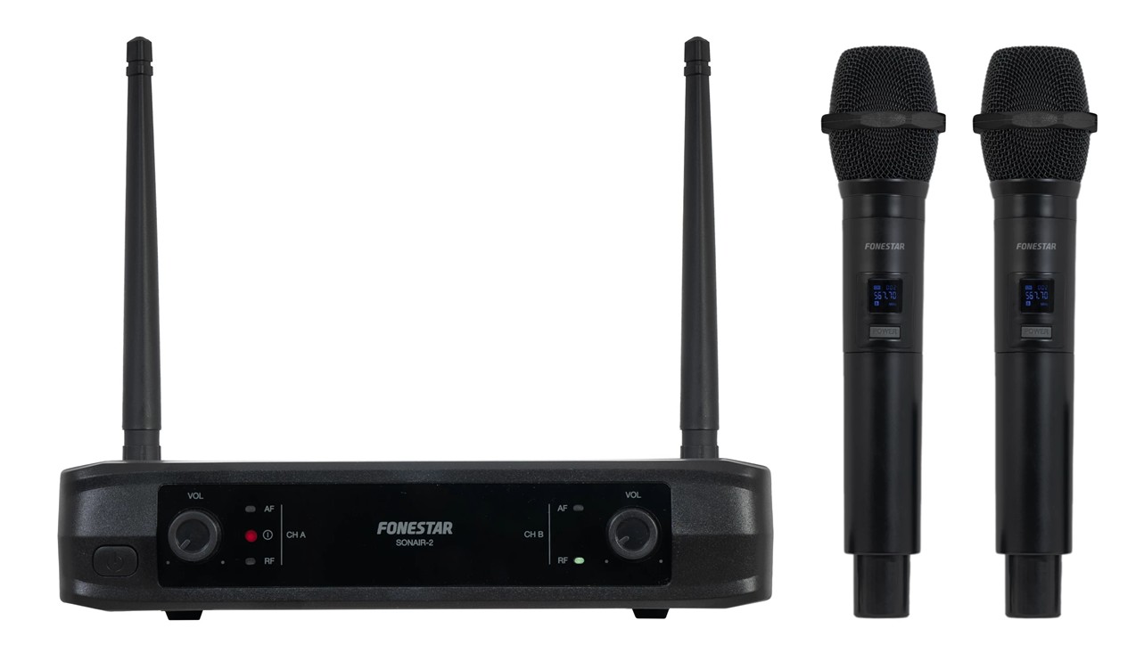 KIT DE MICROFONOS INLAMBRICOS FONESTAR