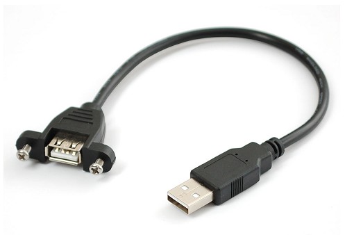 CABLE USB-A MACHO HEMBRA PARA PANEL