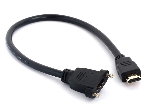 Cable Hdmi Macho a Hembra de Panel 40cm - Cetronic