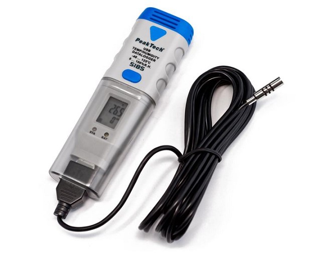 CO2390, medidor de calidad del aire interior USB CO2 dióxido de carbono  temperatura del aire humedad DataLogger/termoemter/higrómetro con tarjeta SD