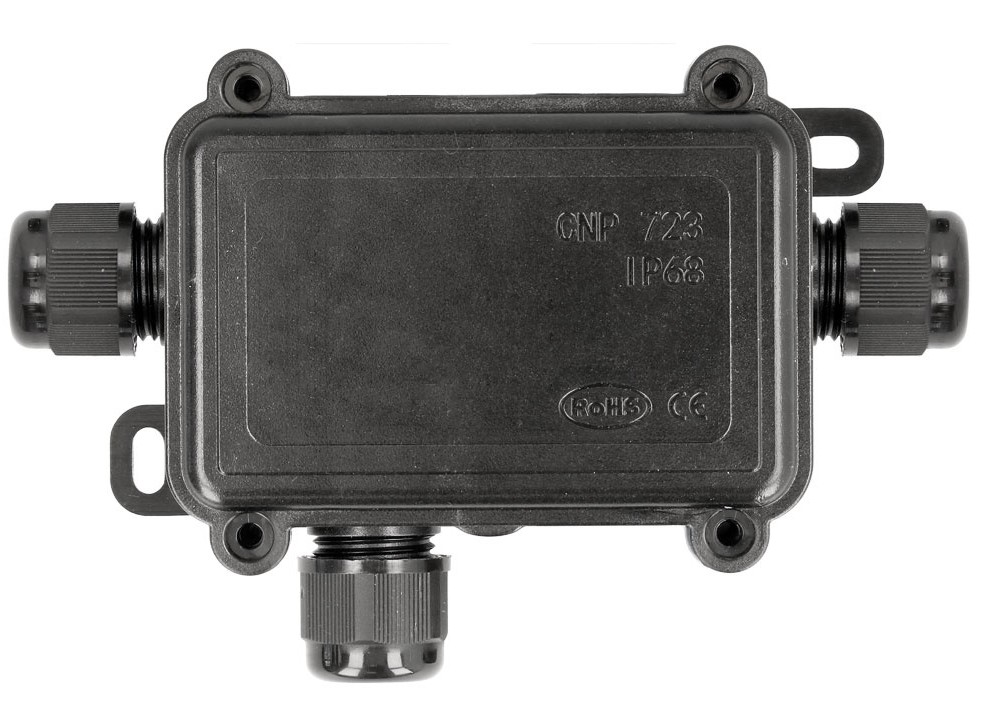 CAJA DE CONEXIONES Y DERIVACION 3 VIAS IP68