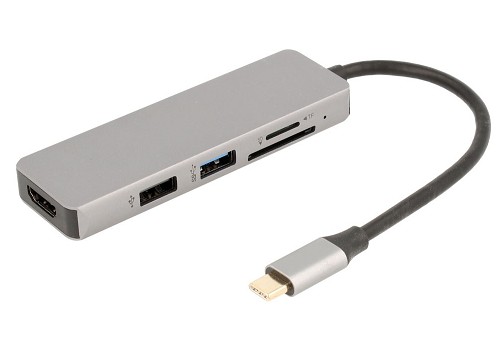 DOCK STATION USB-C CON USB 3.0 HDMI 4K Y LECTOR