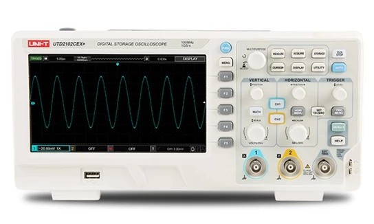 OSCILOSCOPIO 2 CANALES 100 MHz UNI-T UTD2102CEX+