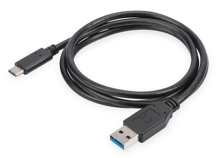 EMOS Adaptador USB C a USB 3.0 con tecnología OTG Reductor de 15 cm con Conector USB-A Macho y Hembra USB-C para Transferencia de Datos de 10 Gbps SuperSpeed+ . 