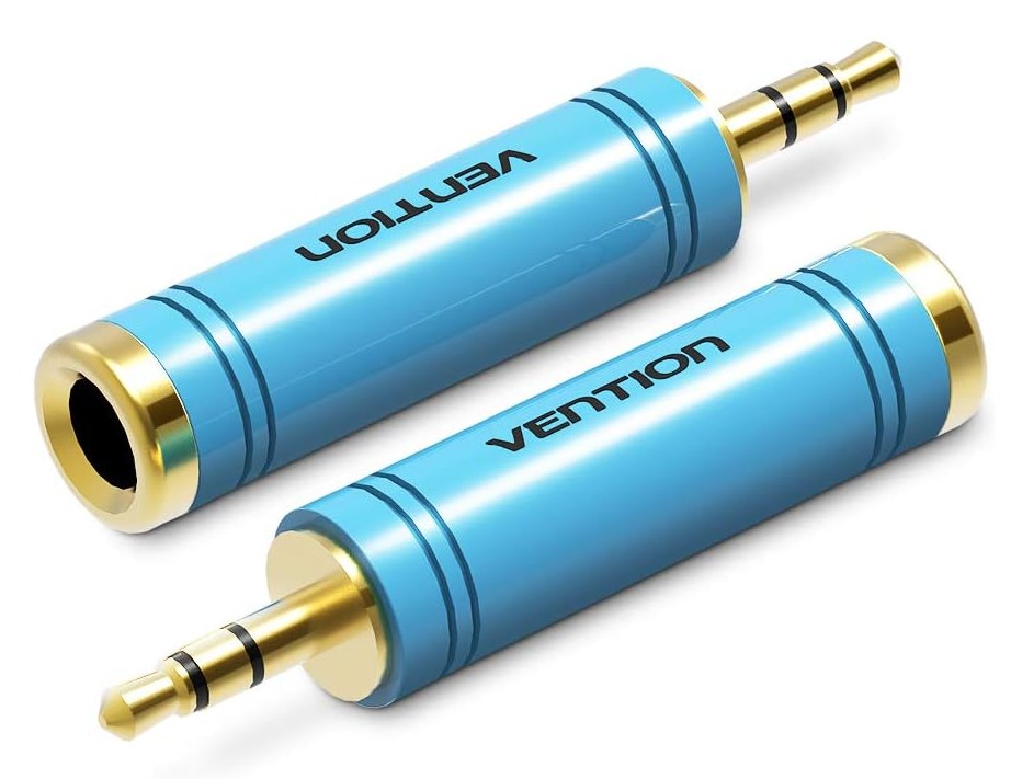 ADAPTADOR JACK 3.5mm MACHO A JACK 6.35mm HEMBRA ESTEREO