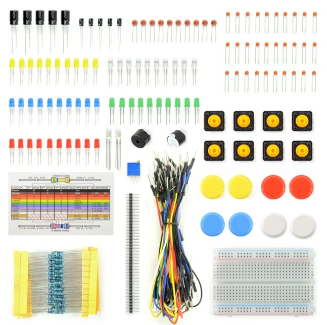 KIT DE COMPONENTES CON CAJA